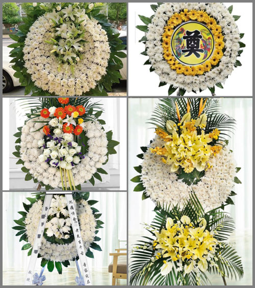 安徽池州市贵池区牌楼镇丰收村花圈速递